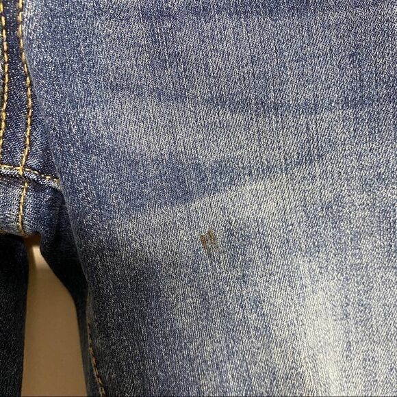 Blank NYC Medium Wash Skinny Jeans Raw Hem 26 - Picture 4 of 11